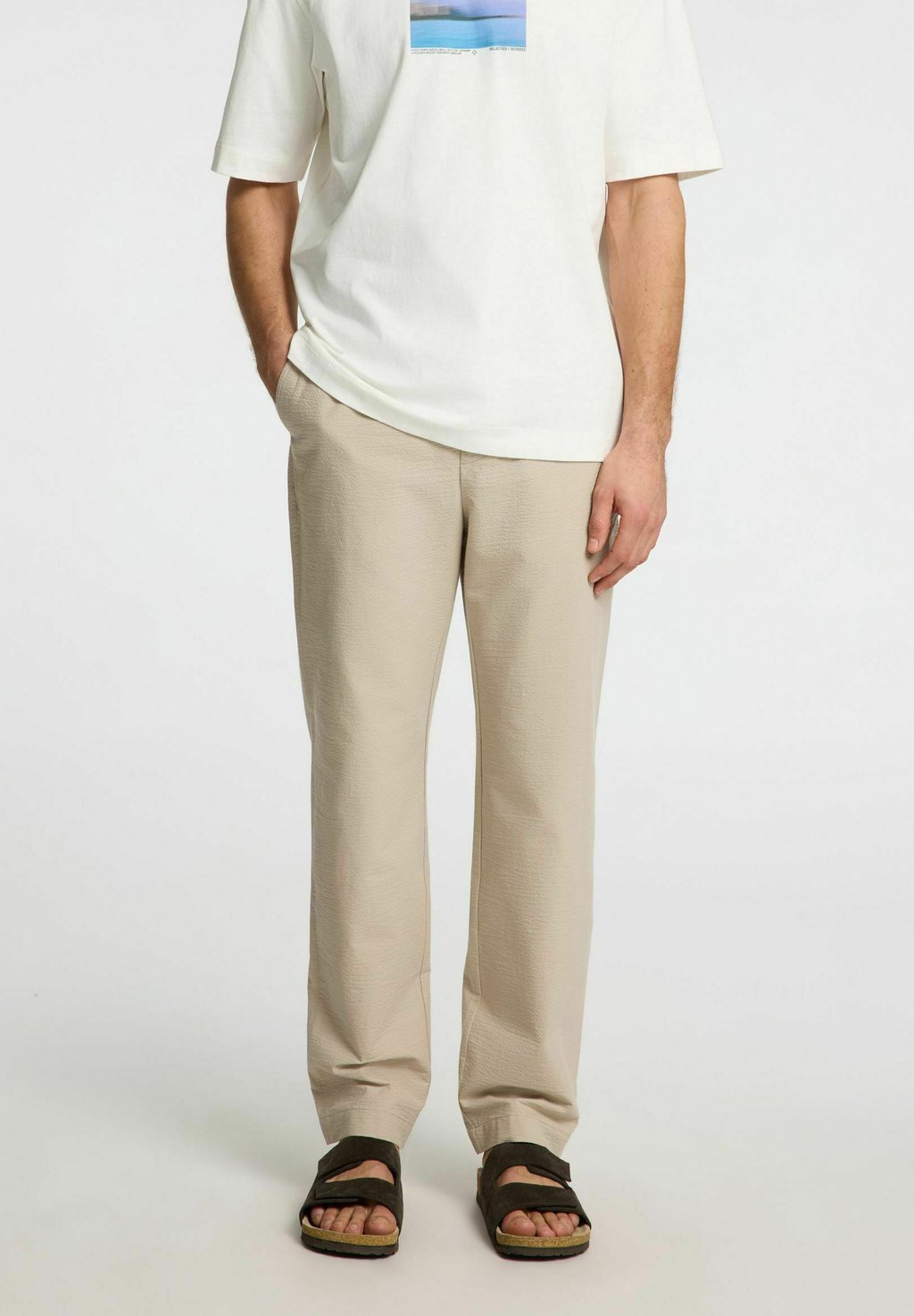 

Брюки STRAIGHT LEG Selected Homme, бежевый