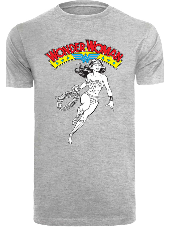 

Футболка F4NT4STIC DC Comics Wonder Woman Lasso, пестрый серый