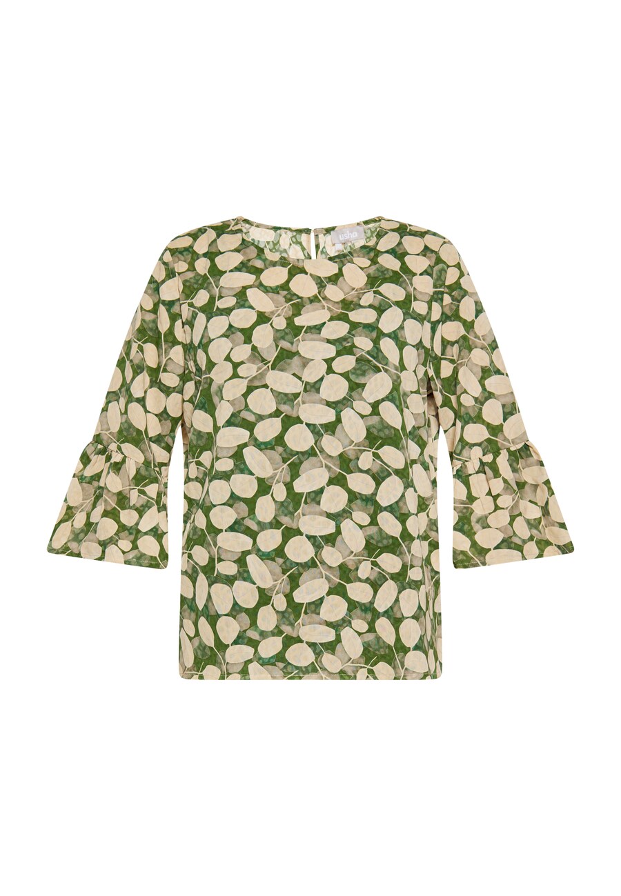 

Блузка Usha Blouse, цвет olive/grass green