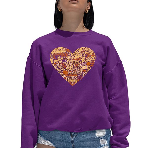 

Свитшот с принтом Thanksgiving heart La Pop Art, Purple, Фиолетовый, Свитшот с принтом Thanksgiving heart La Pop Art, Purple