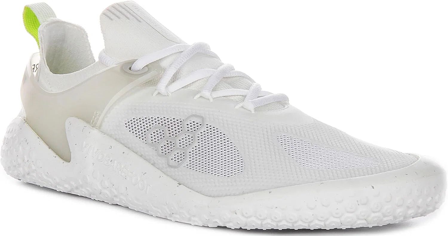Vivobarefoot Motus Strength, мужские кроссовки для силовых тренировок с подошвой для тренировок босиком, ярко-белый/серый