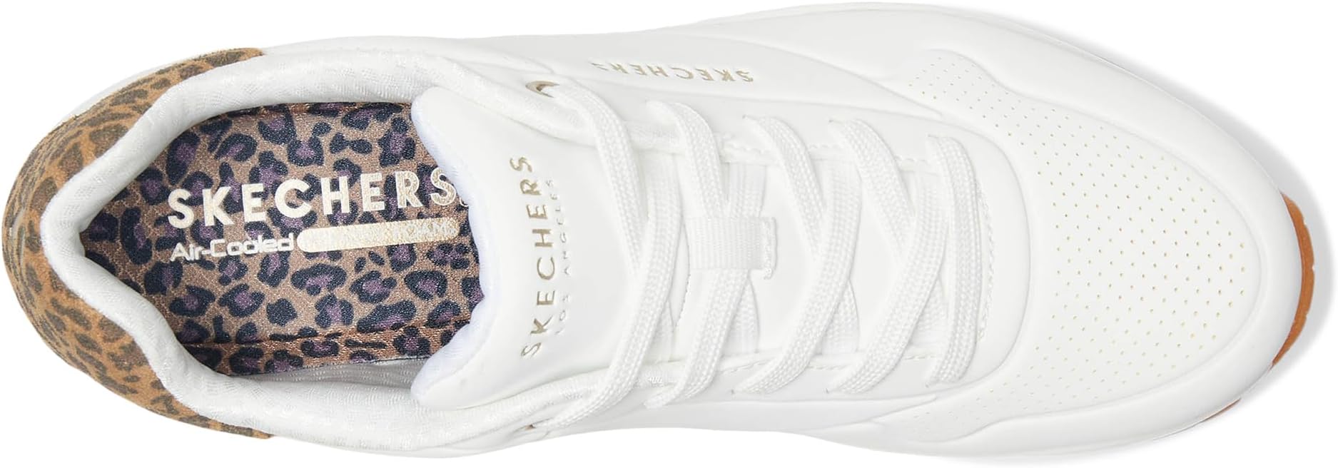 Кроссовки SKECHERS Uno - Jungle Nite, цвет White/Leopard — фото 2