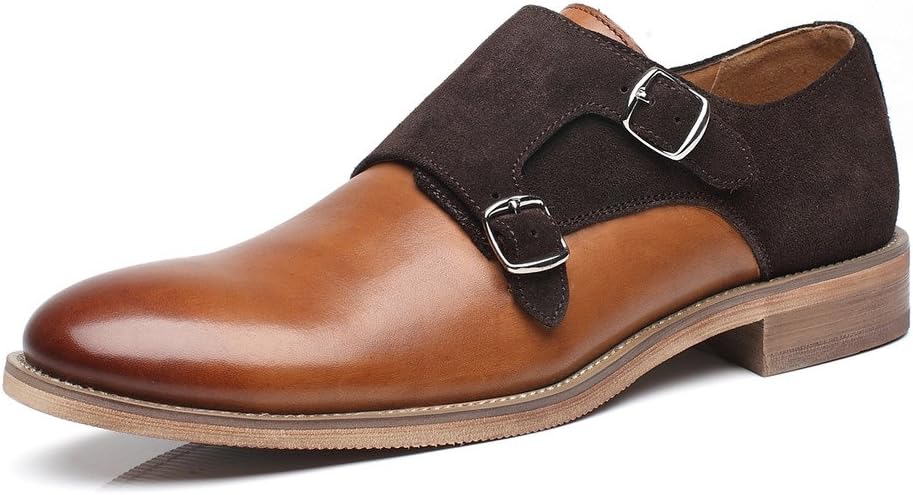 

Мужские кожаные лоферы La Milano с двойным ремешком-монком, темно-коричневый