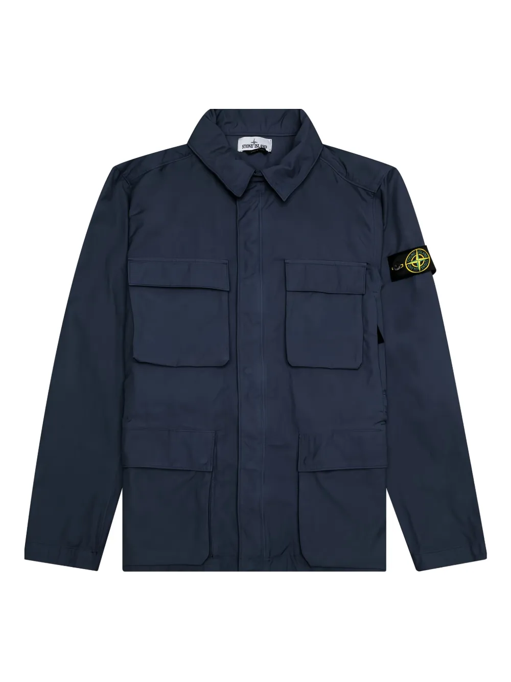 

Полевая куртка с накладными карманами Stone Island, синий