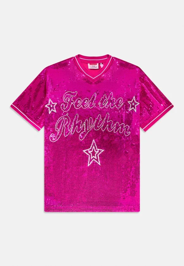 Платье из трикотажа с поммелем Vingino, Shimmer Pink