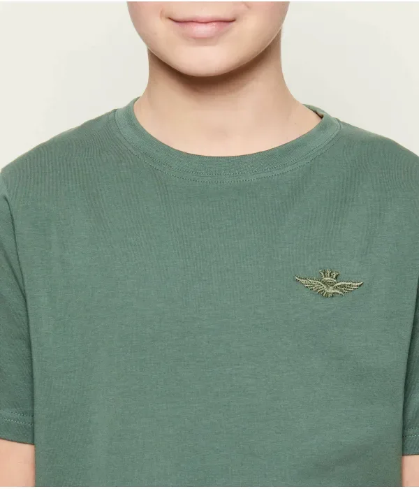 Футболка regular fit Aeronautica Militare, зеленый — фото 4