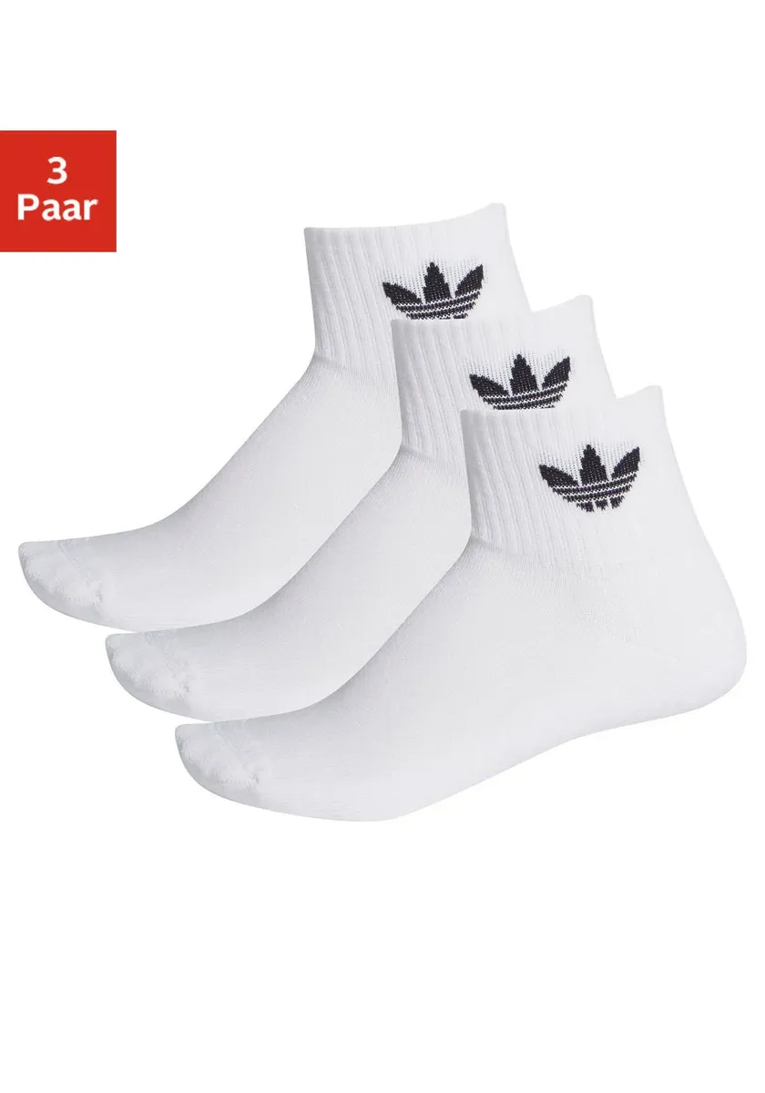 

Спортивные носки Adidas Originals "MIDCUT CREW SOCKS, 3 ПАРЫ", белый