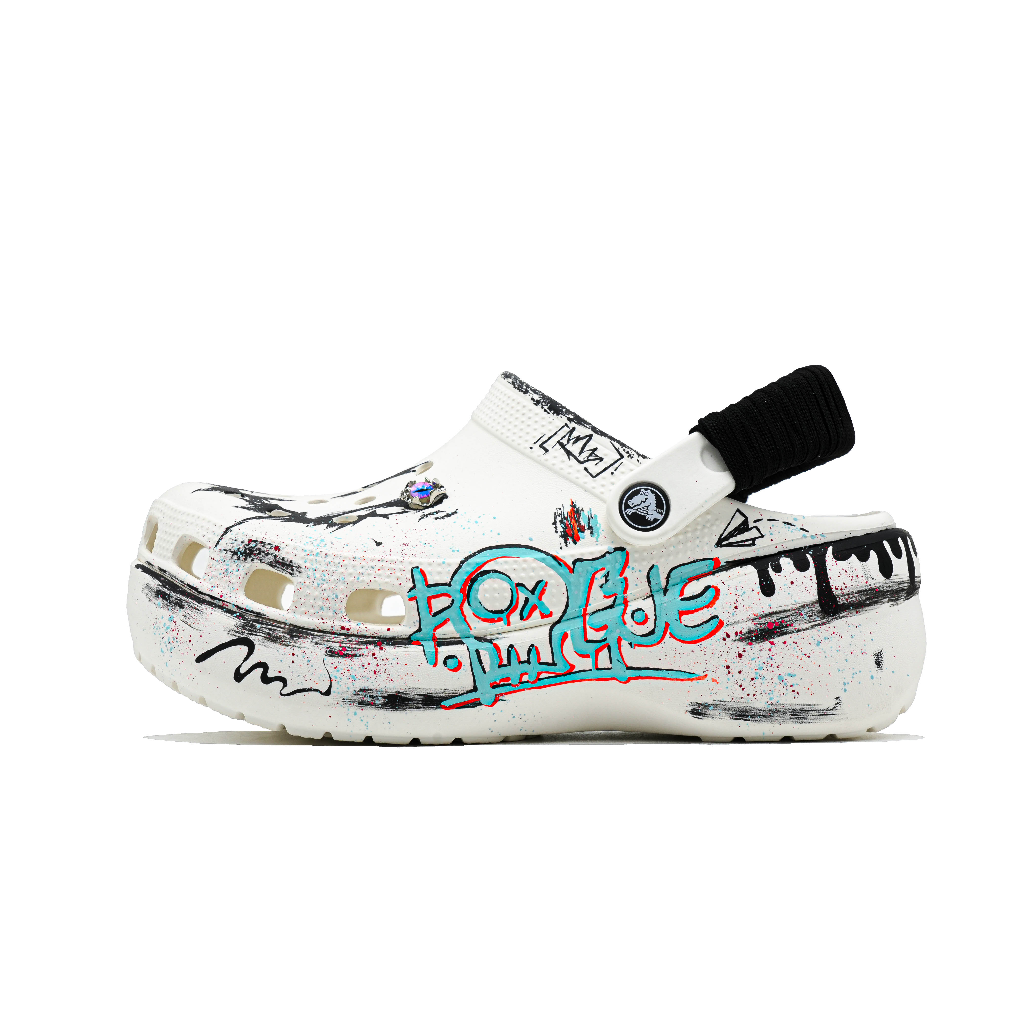 Crocs План побелки классических платформенных сабо унисекс белого цвета