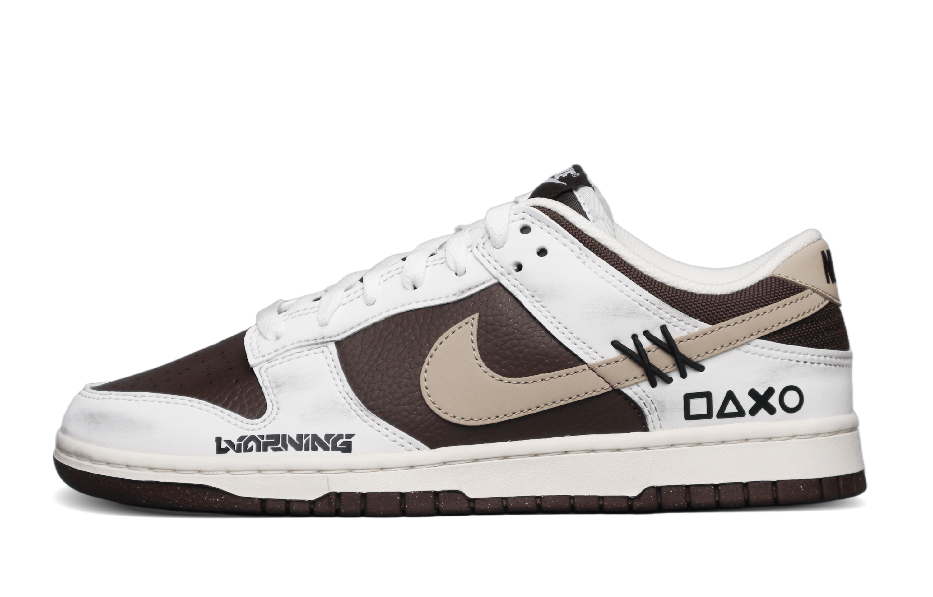 

Nike Износостойкие дышащие низкие кроссовки для скейтбординга Dunk, мужские, бежево-коричневые