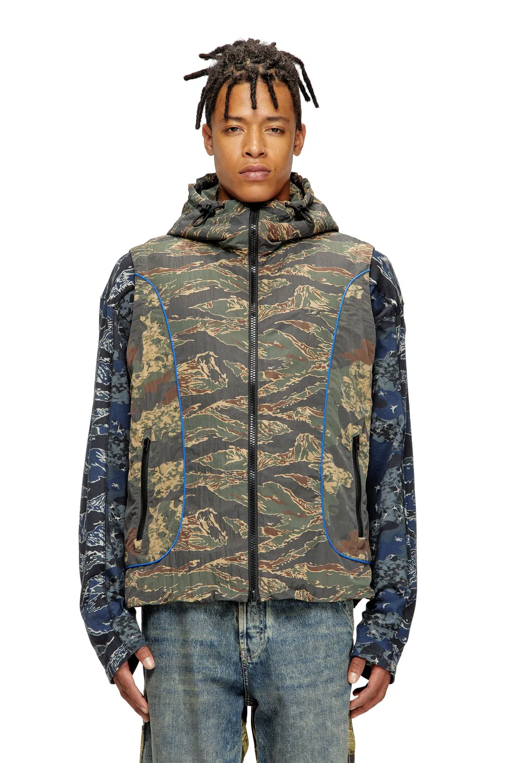 Куртка Мужская блузон без рукавов J-OSTEND-SL-CAMU Diesel, camouflage