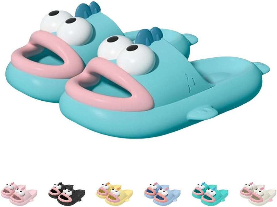 

Тапочки в виде рыбок-клоунов, тапочки в виде нелепых рыбок, забавные и милые 3D-тапочки для мужчин и женщин, летние сандалии, нескользящие пляжные тапочки для душа Generic, Lake Blue