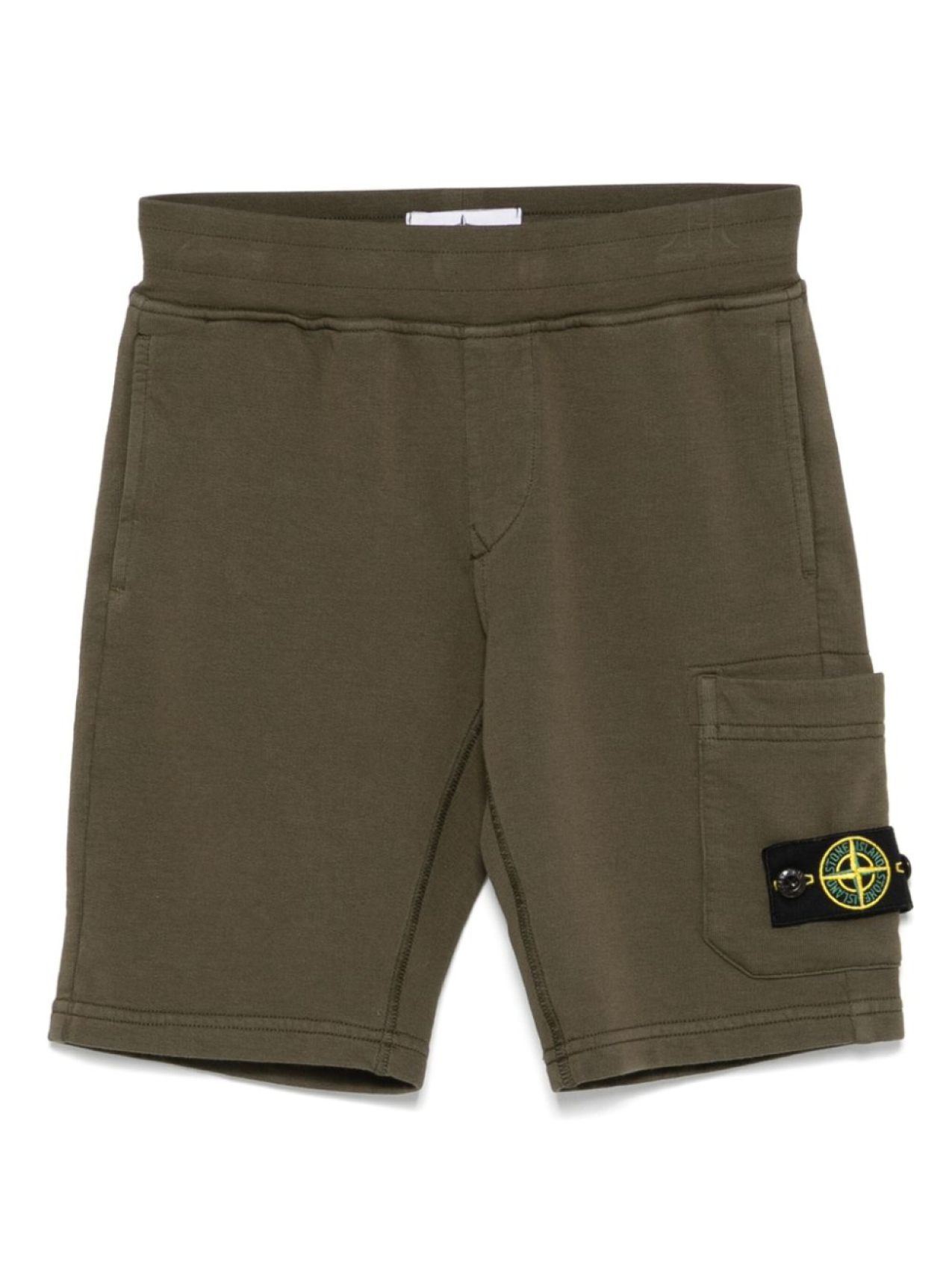 

Stone Island Junior спортивные шорты с нашивкой Compass, зеленый