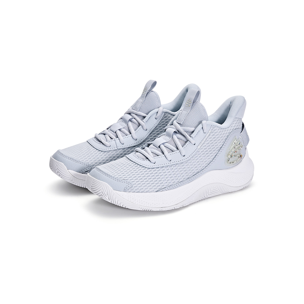 Кроссовки баскетбольные детские низкие Curry 3 Z7 противоскользящие амортизирующие износостойкие Under Armour, королевский синий — фото 2