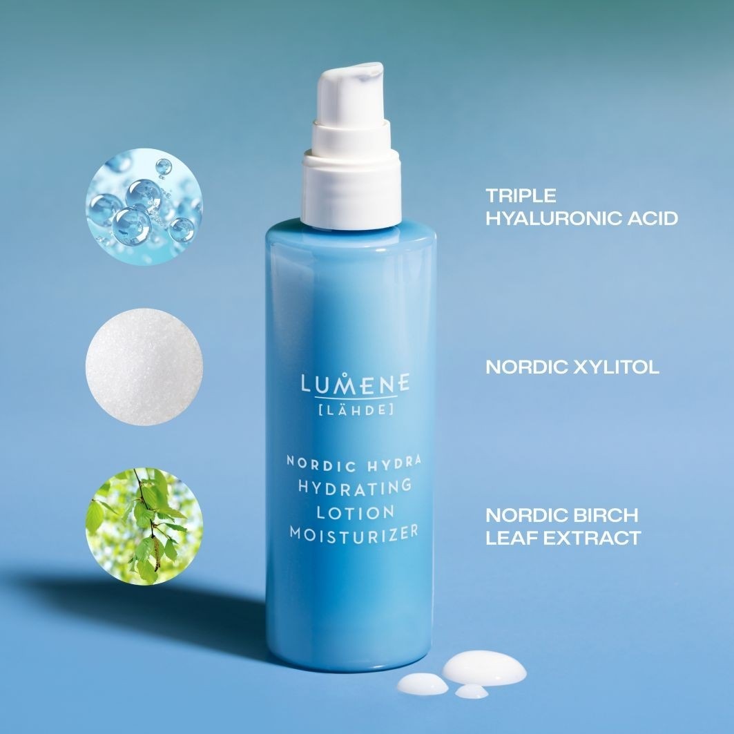 Эмульсия Lumene — Для лица nordic hydra [lähde] hydrating lotion moisturizer , объем, 50 мл — фото 3