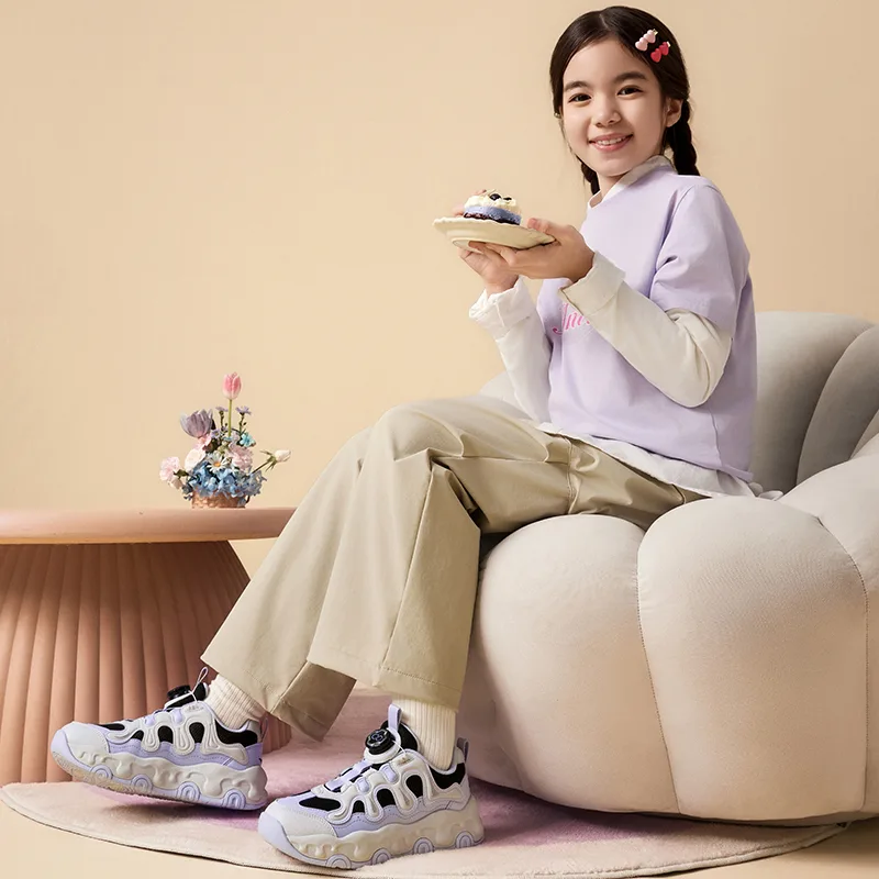 Antakids Brownie Synthetic Leather, Textile Slip Resistant Cushioning Abrasion Resistant Rebound Breathable низкий кроссовок — фото 4