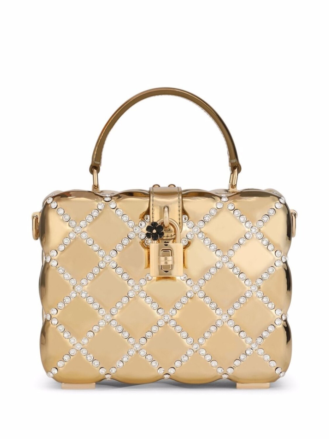 

Dolce & Gabbana сумка Dolce Box со стразами, золотистый, Золотой, Dolce & Gabbana сумка Dolce Box со стразами, золотистый