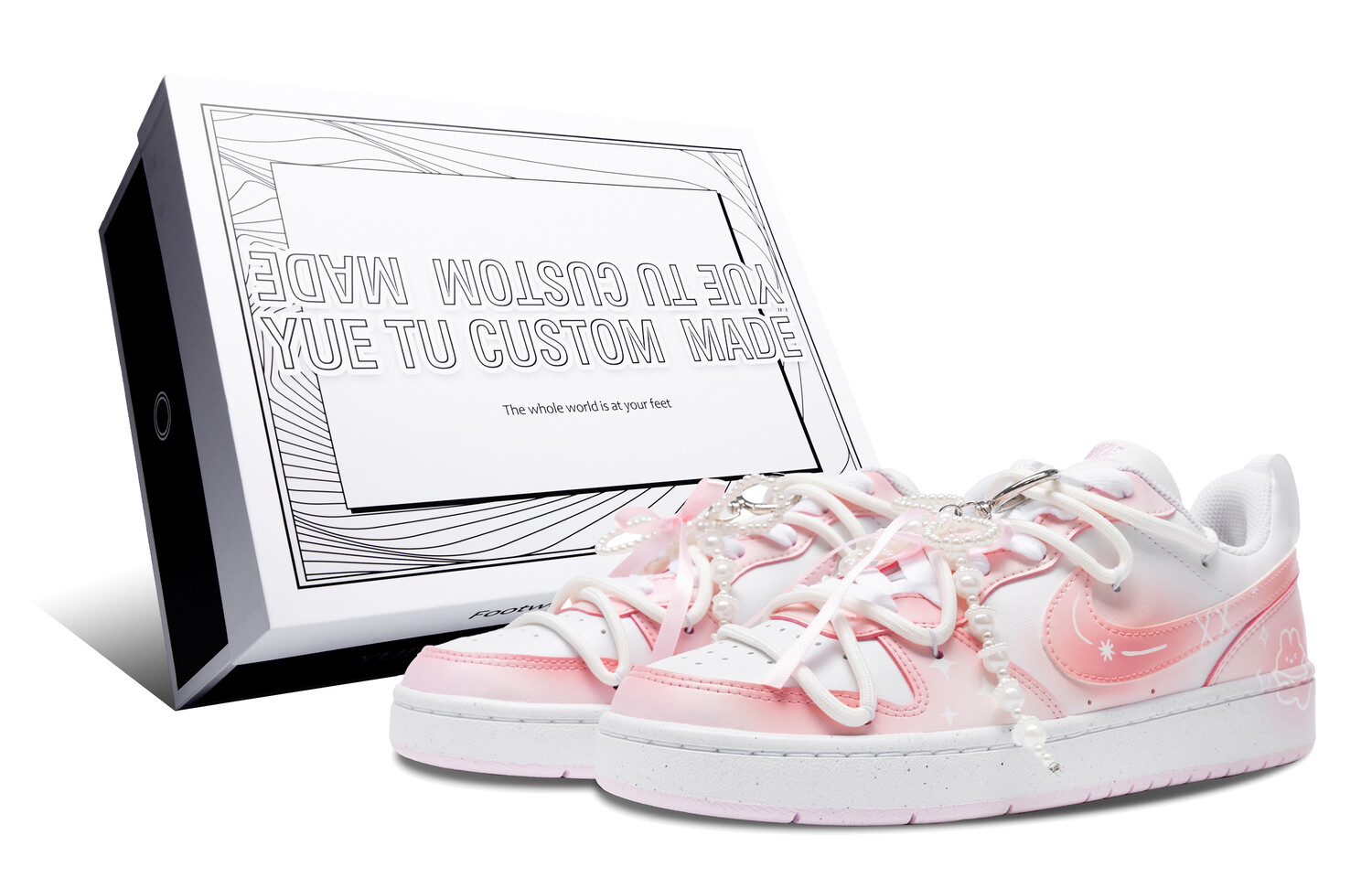 

Кроссовки Nike Court Borough 2 Skateboarding Shoes Women's Low-top, розовый