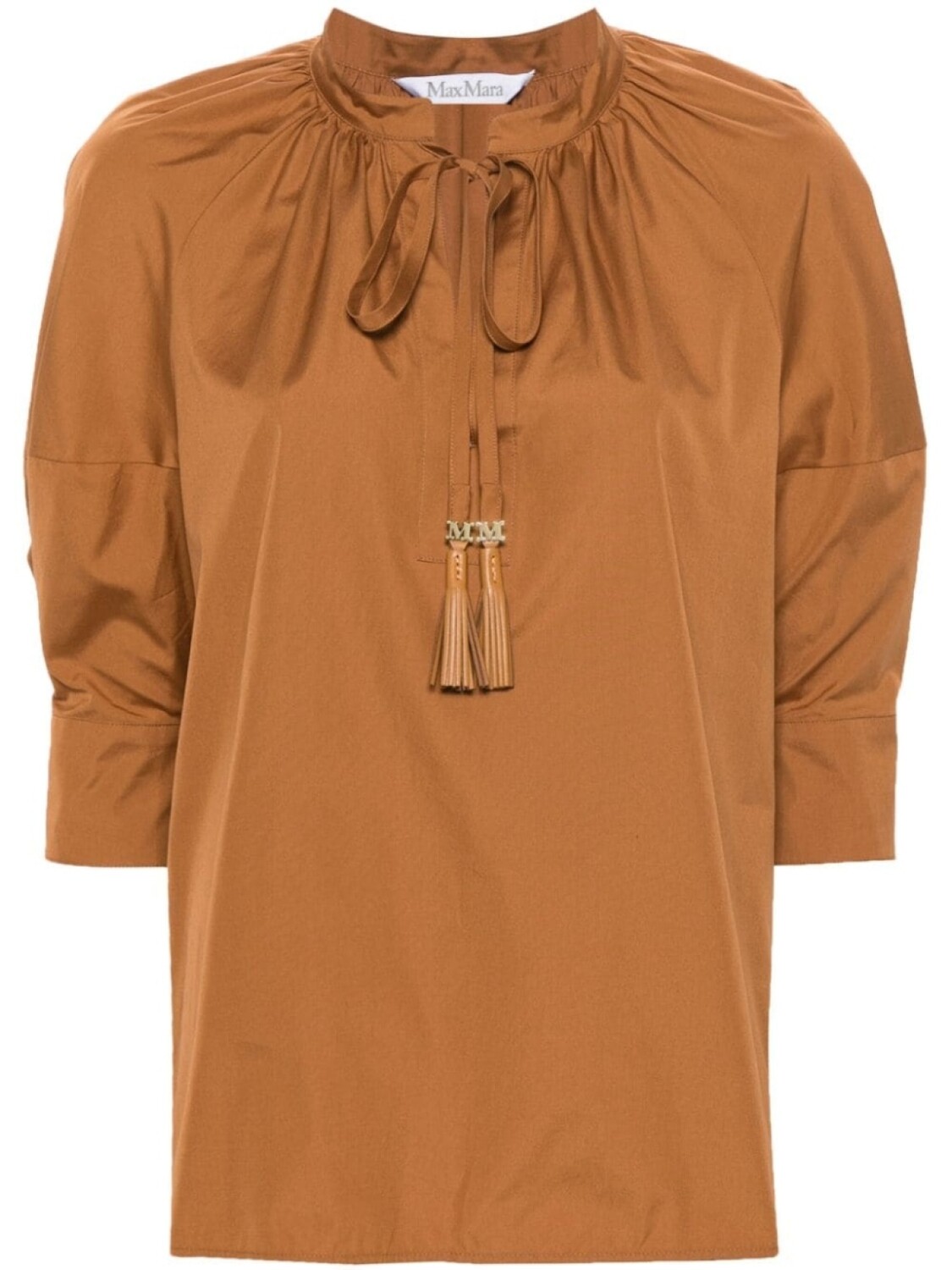 

Блузка с кисточками Max Mara, коричневый