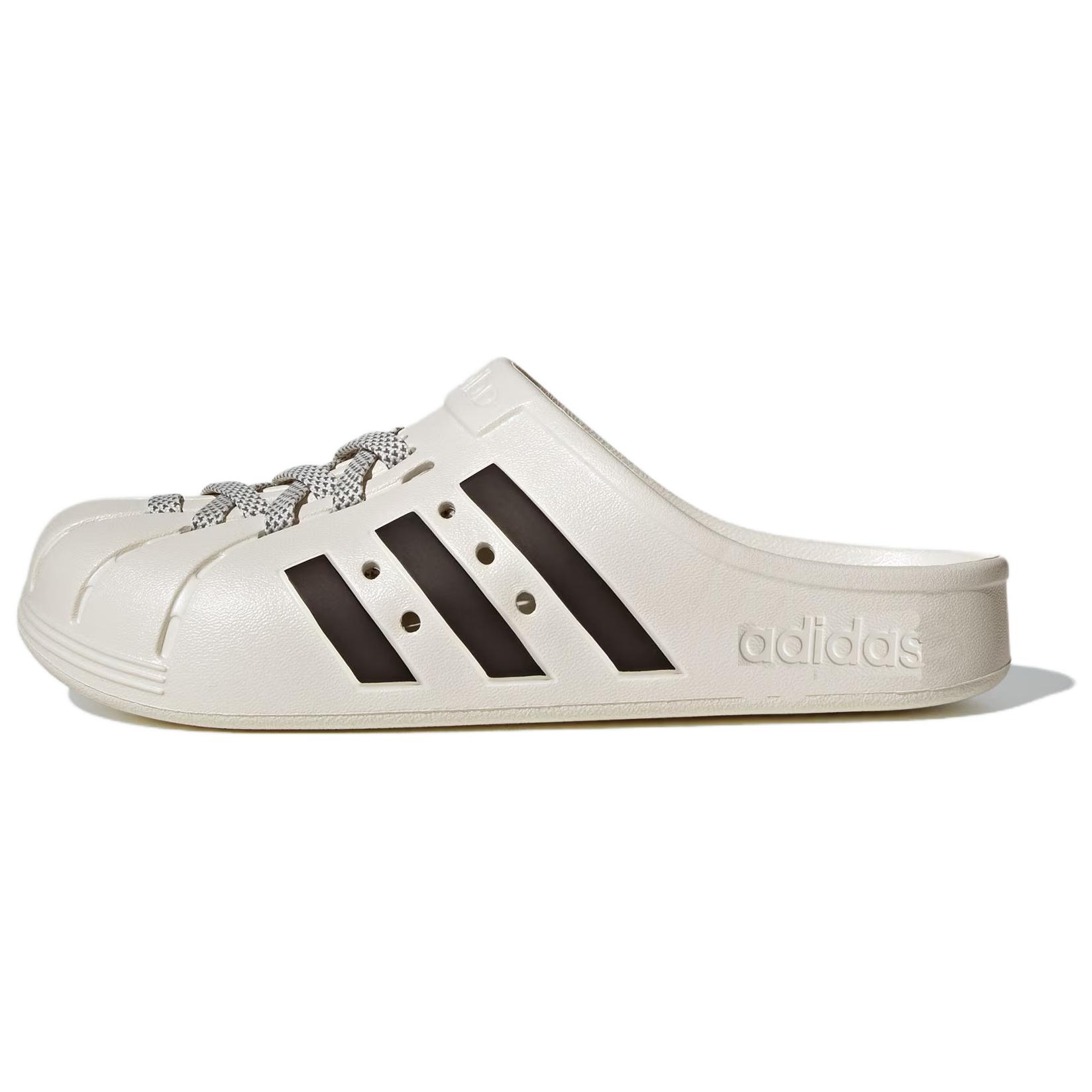 Adilette Clog 'White Wonder Clay' Adidas, Бежевый Белый Черный