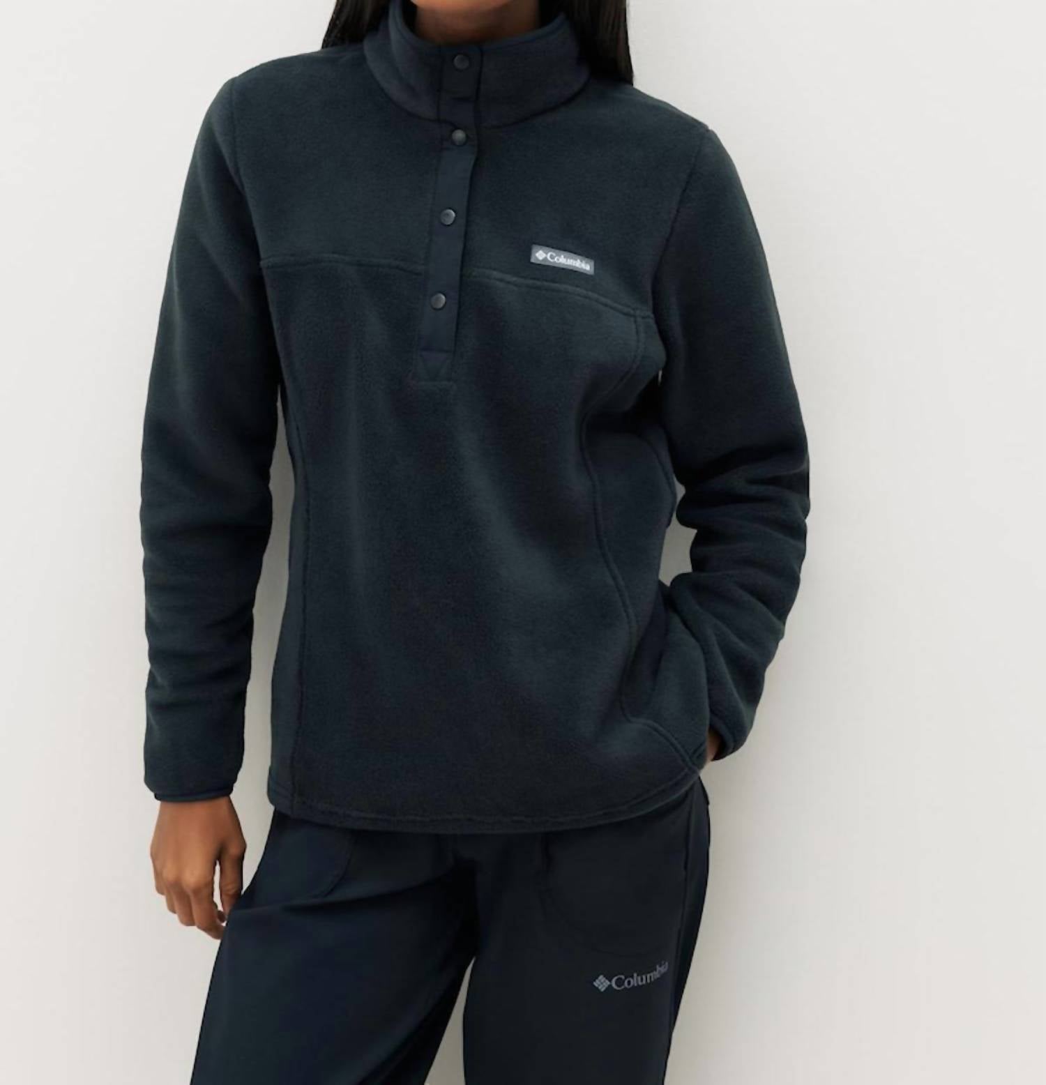 

Columbia Женская флисовая толстовка Benton Springs Half Snap Pullover темно-синего цвета