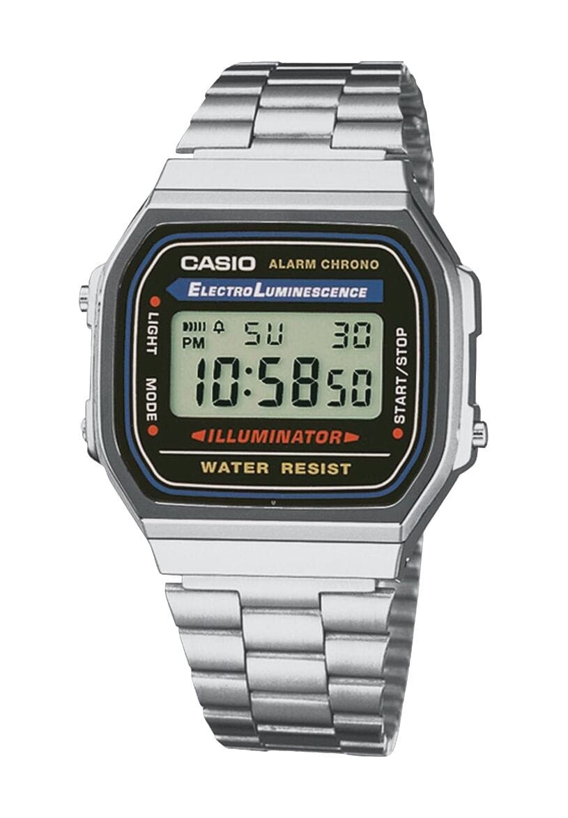 

Часы цифровые А168ВА-1ДА CASIO, серебро