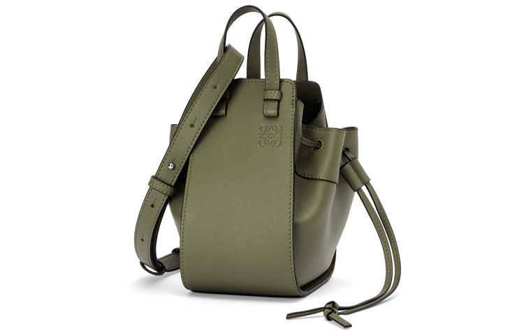 

Loewe Сумка-гамак из коровьей кожи, сумка через плечо, сумка-кроссбоди, маленькая женская, темно-зеленая
