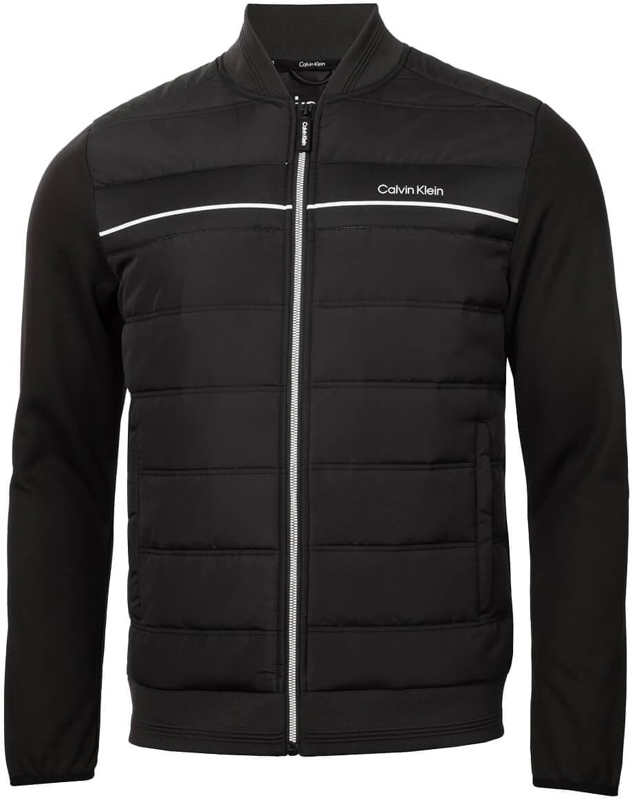 

Мужская куртка-бомбер Lincoln Bomber с застежкой-молнией и легким кроем для гольфа Calvin Klein, Black