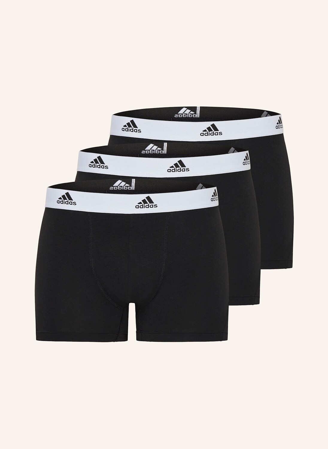 

Комплект из 3 боксеров active flex cotton adidas, черный