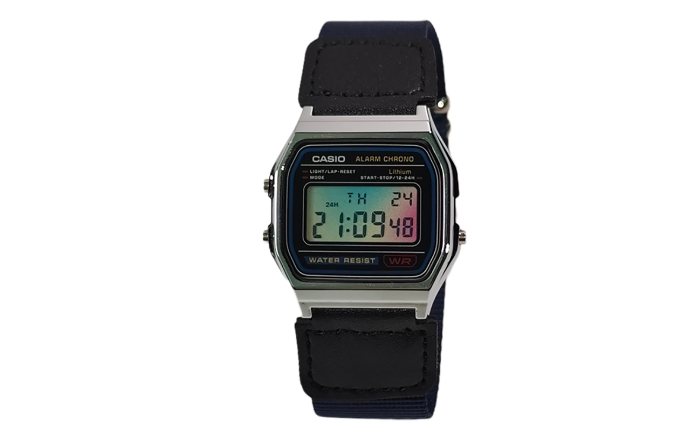 

CASIO Часы Retrofit Series Quartz Movement Nylon Strap Watch Unisex Black Dial