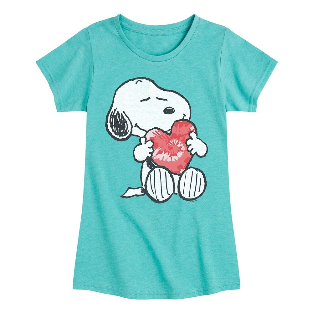 

Футболка Girls Peanuts Snoopy с рисунком сердца Licensed Character, синий