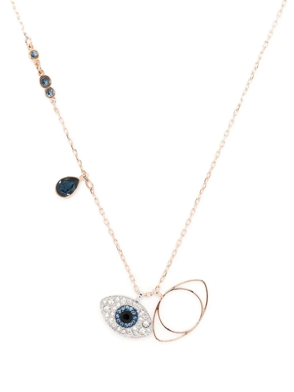 

Колье с подвесками Swarovski, золотой