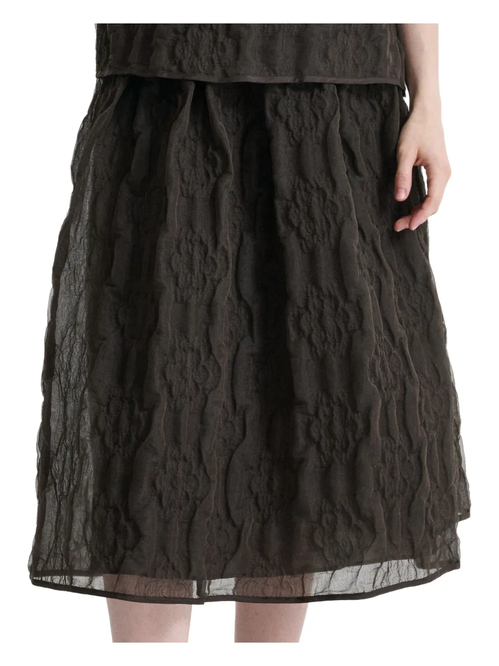 

Фактурная юбка Balaskirt Cecilie Bahnsen, коричневый