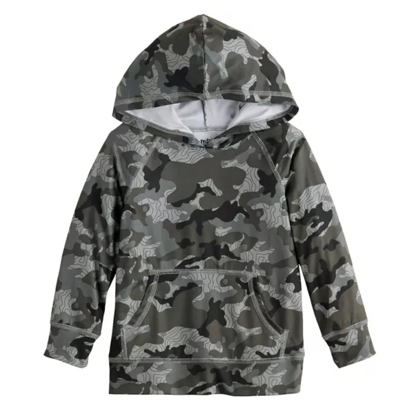 

Детская толстовка с капюшоном Performance Jumping Beans, цвет gray line camo