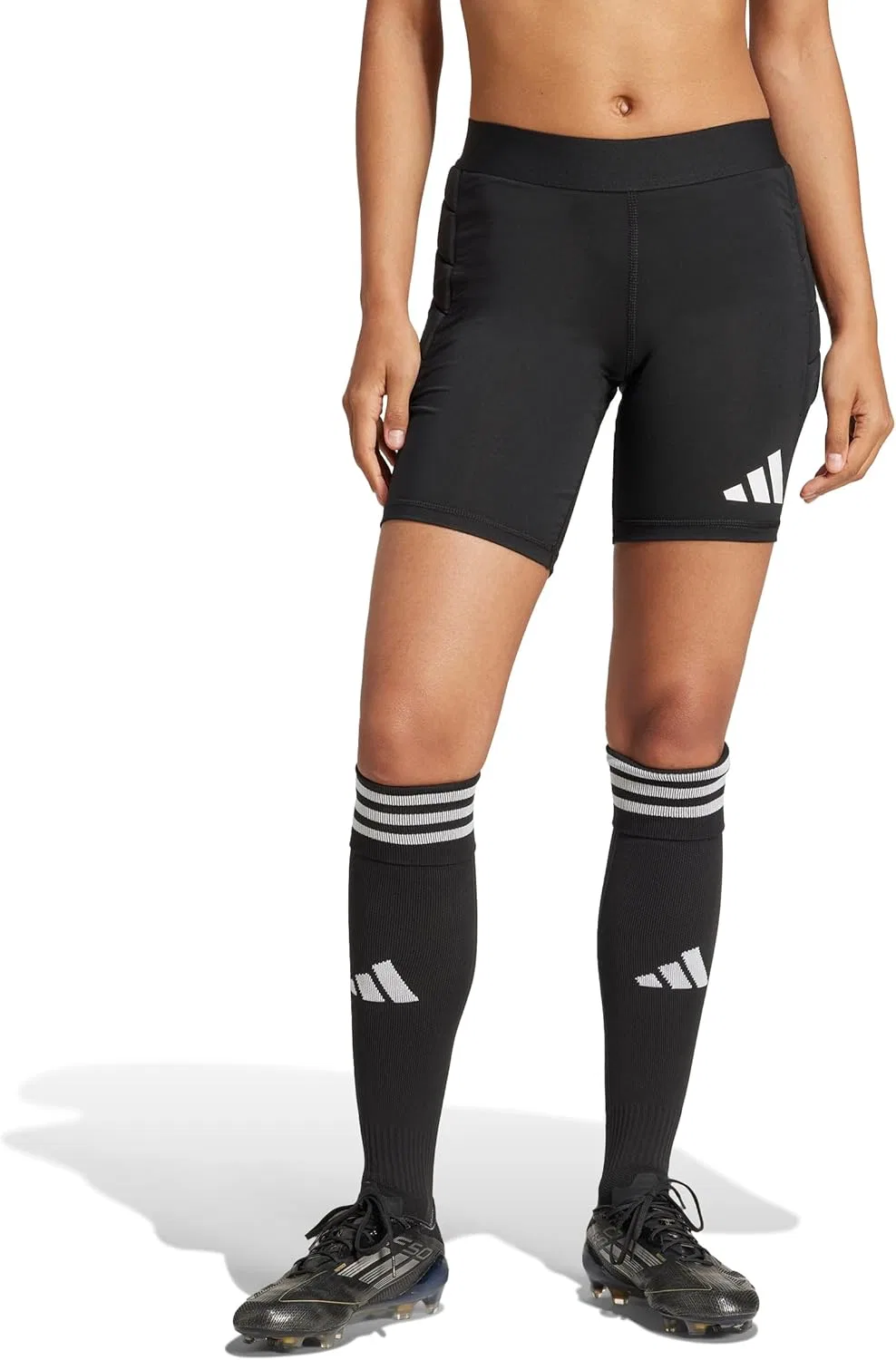 Утепленные шорты для вратаря adidas Squadra25, черные/белые — фото 3