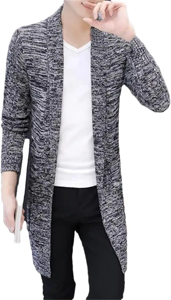 

Мужской весенний свитер кардиган X-Long вязаное пальто Dninmim