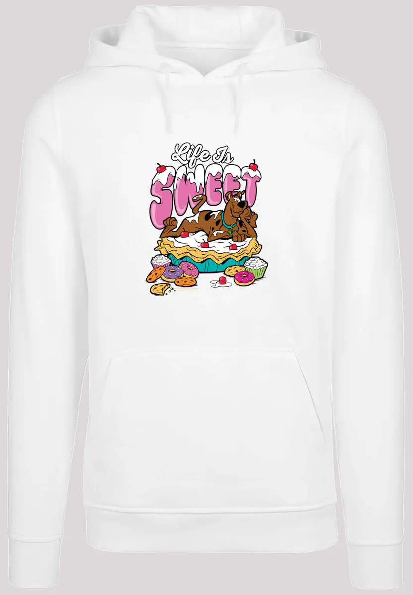 

F4NT4STIC Толстовка "F4NT4STIC Мужская Scooby Doo Life Is Sweet -BLK с тяжелой толстовкой", белый