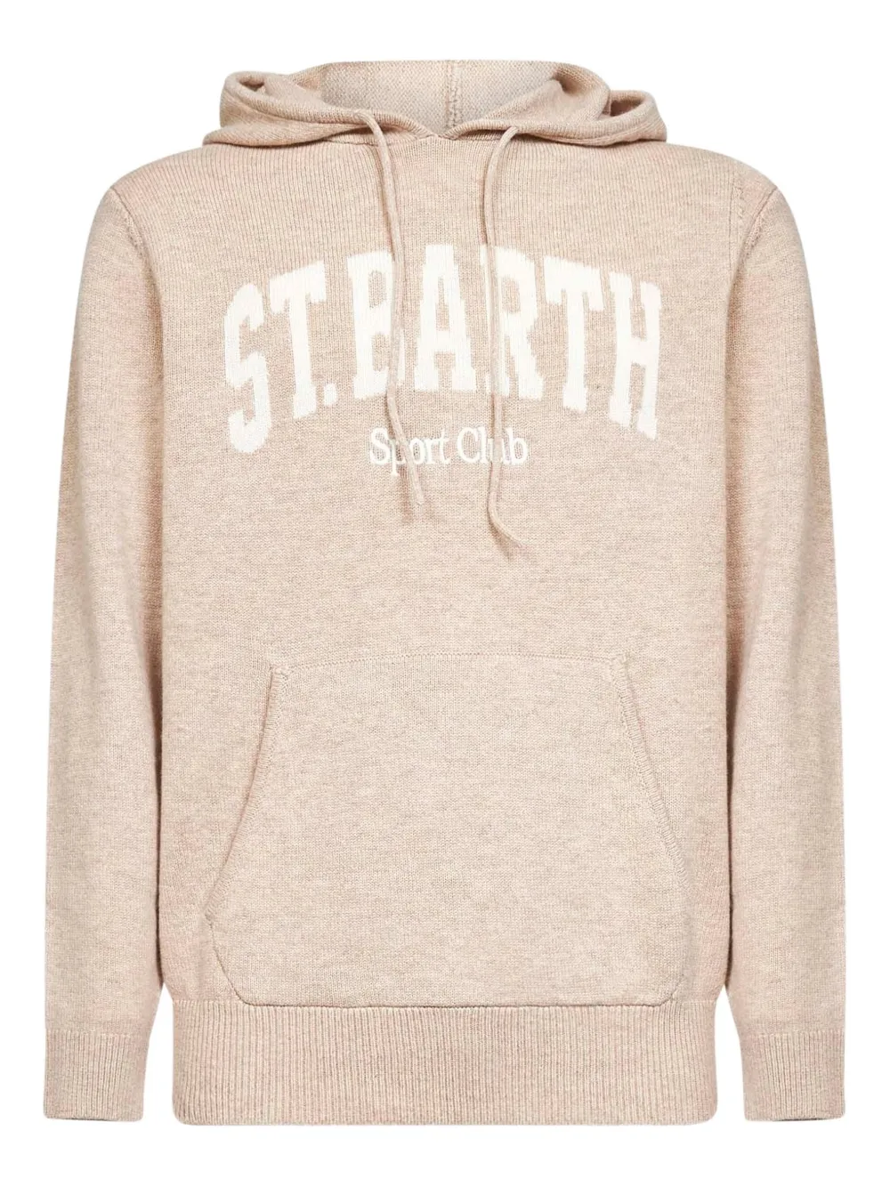 

Худи с жаккардовым логотипом Mc2 Saint Barth, бежевый