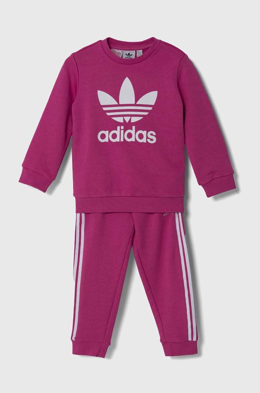 

Детский спортивный костюм adidas Originals CREW SET, розовый