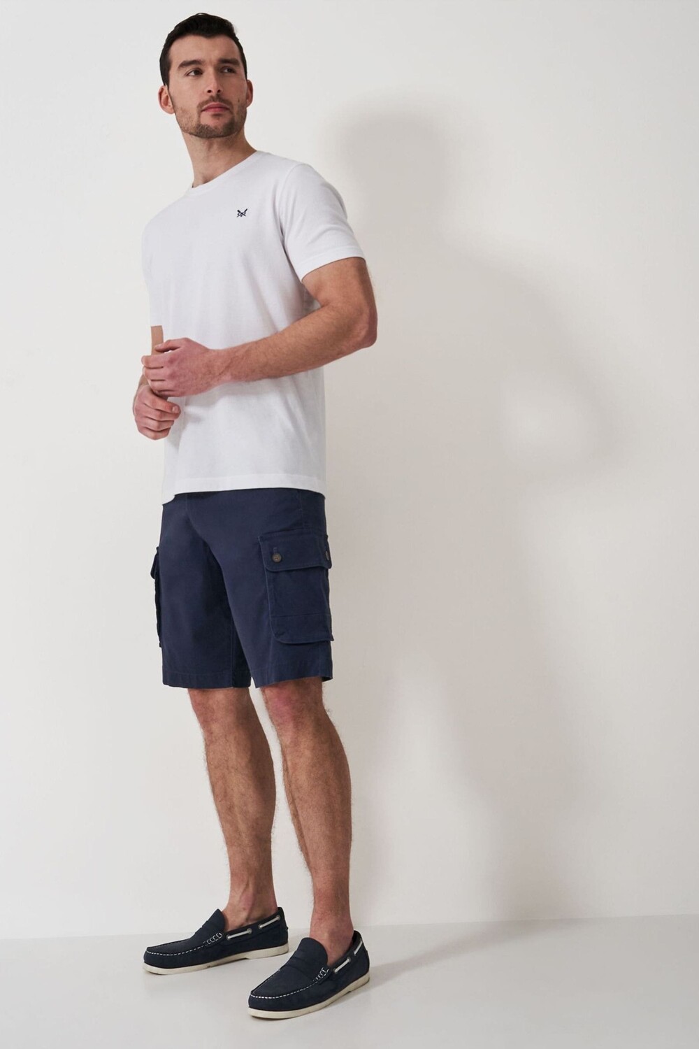 

Классические хлопковые шорты Crew Clothing Company, синий