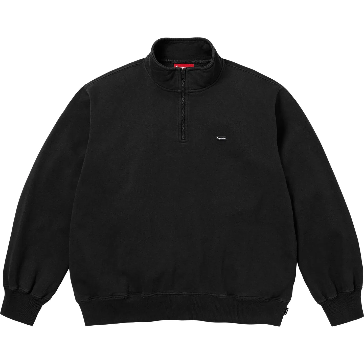 Свитшот Small Box Half Zip Supreme черный