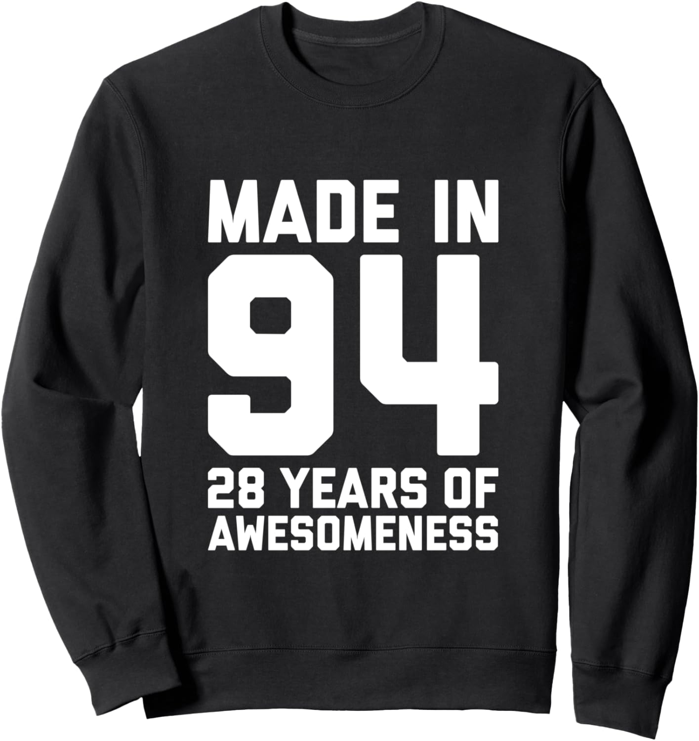 

Толстовка на 28-летие (мужская/женская), 28 лет дочери/сыну (1994), черная (black 19-3911tcx), размер S 28Th Birthday Mens Womens Age 28 Apparel 1994