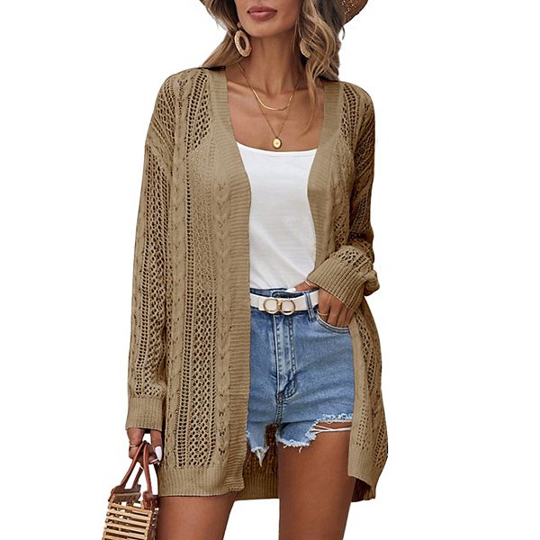 

Женский кардиган с длинным рукавом, вязаный свитер на пуговицах, свободный верх Maxxis Merch