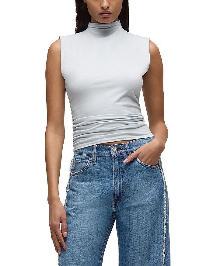 

Топ с боковыми сборками Side Seam Ruched Hudson, синий
