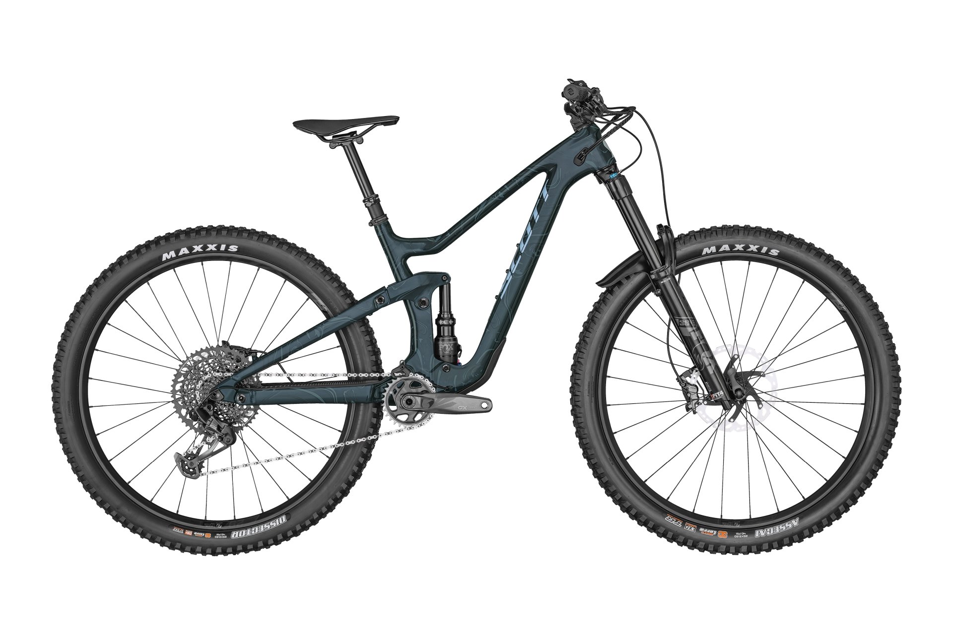 

Горный велосипед Scott Contessa ransom 910 - 29 дюймов - fully, blau | tinted petrol / full lava pattern