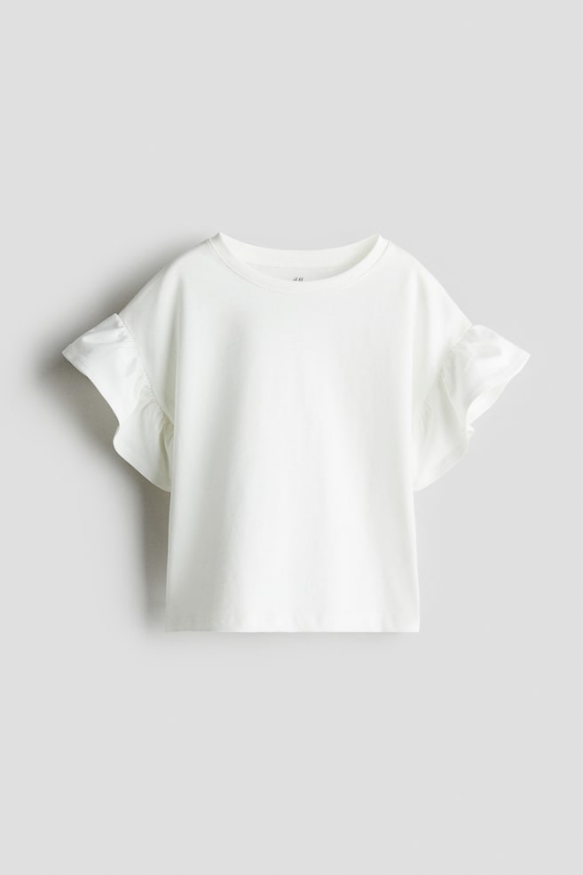

Хлопковая рубашка H&M, белый