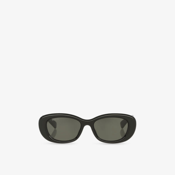 

GG1829SK круглые ацетатные солнцезащитные очки Gucci, черный