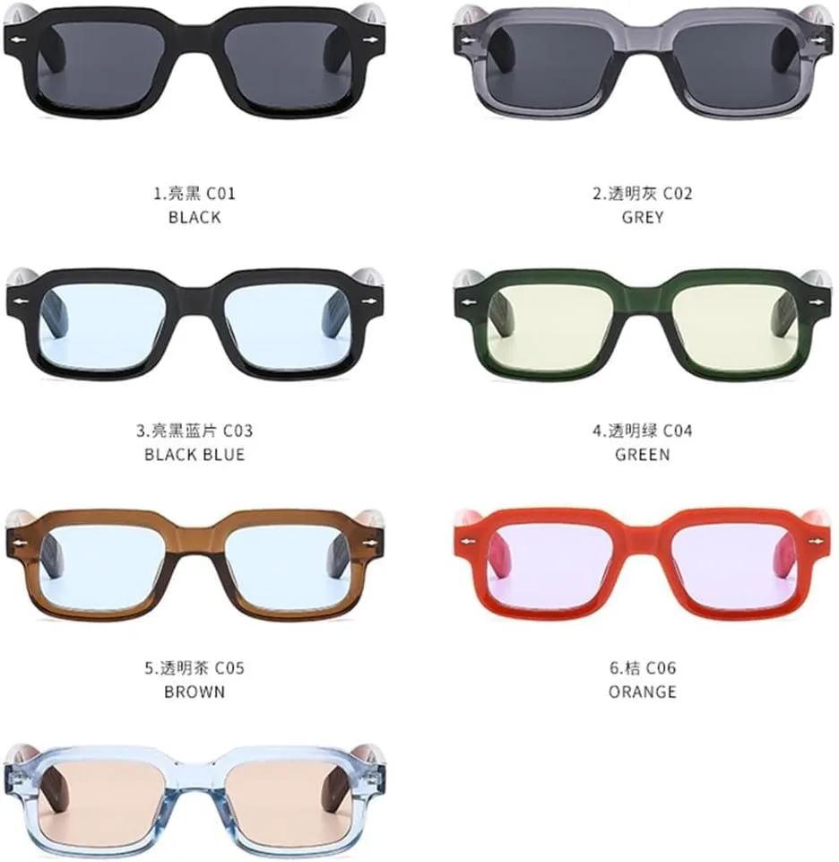 

Солнцезащитные очки для женщин и мужчин UV400 с заклепками, прозрачными линзами цвета океана, для занятий спортом на открытом воздухе, бега и езды Generic, C3