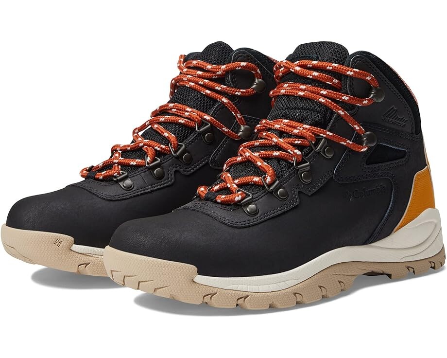 

Походные ботинки Columbia Newton Ridge Plus, цвет Black/Golden Yellow