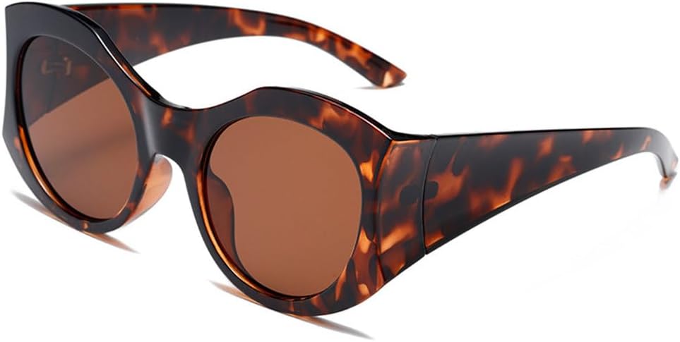 

Винтажные черно-оранжевые солнцезащитные очки «кошачий глаз», модные очки-бабочки большого размера, роскошные солнцезащитные очки с защитой от УФ-излучения UV400 TYUVIVO, Leopard