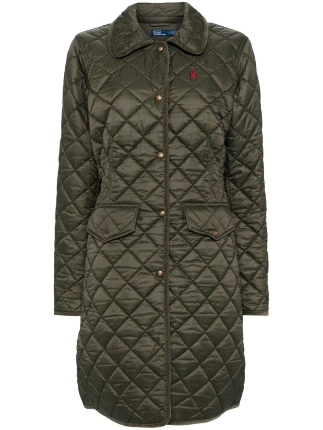 

Polo Ralph Lauren пальто на кнопках, зеленый